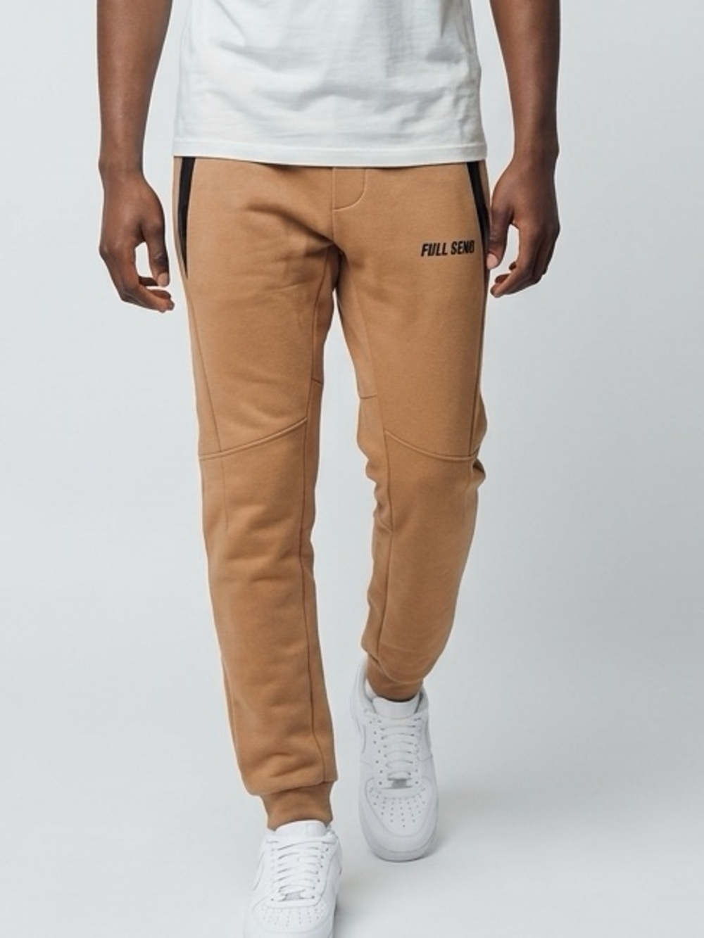 NWT FULL SEND Men’s Tan Joggers - Size Large